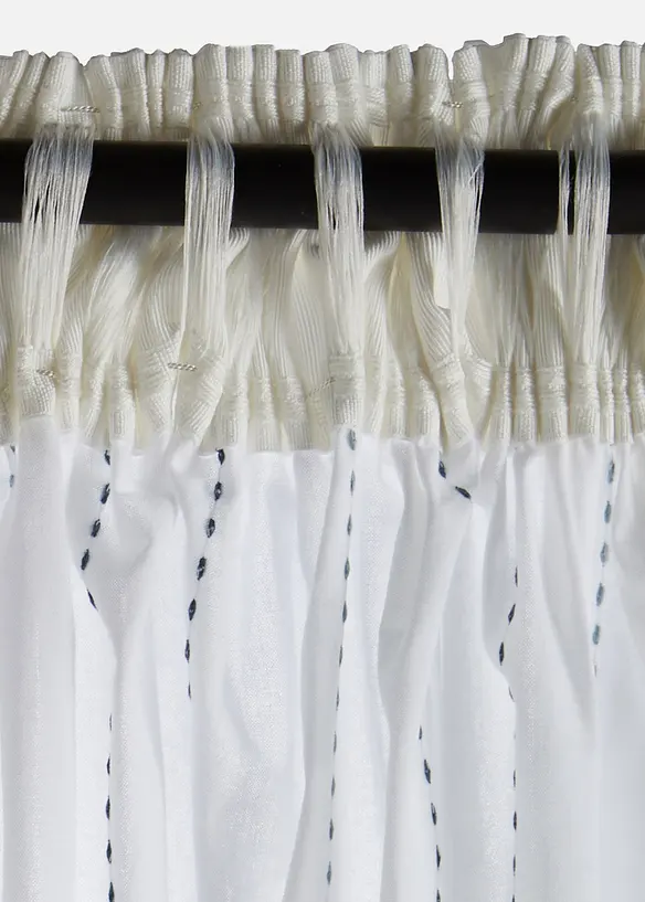 Vorhang mit gewebten Streifen (1er Pack), bonprix