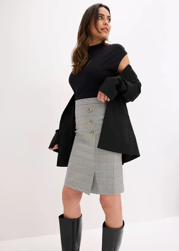 Glencheck Bleistiftrock, bonprix