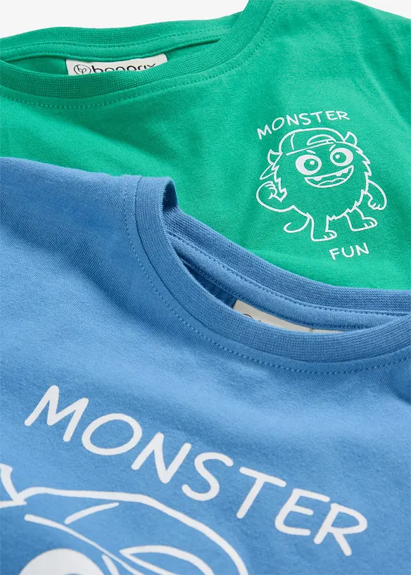 T-Shirt aus reiner Bio Baumwolle (2er Pack), bonprix