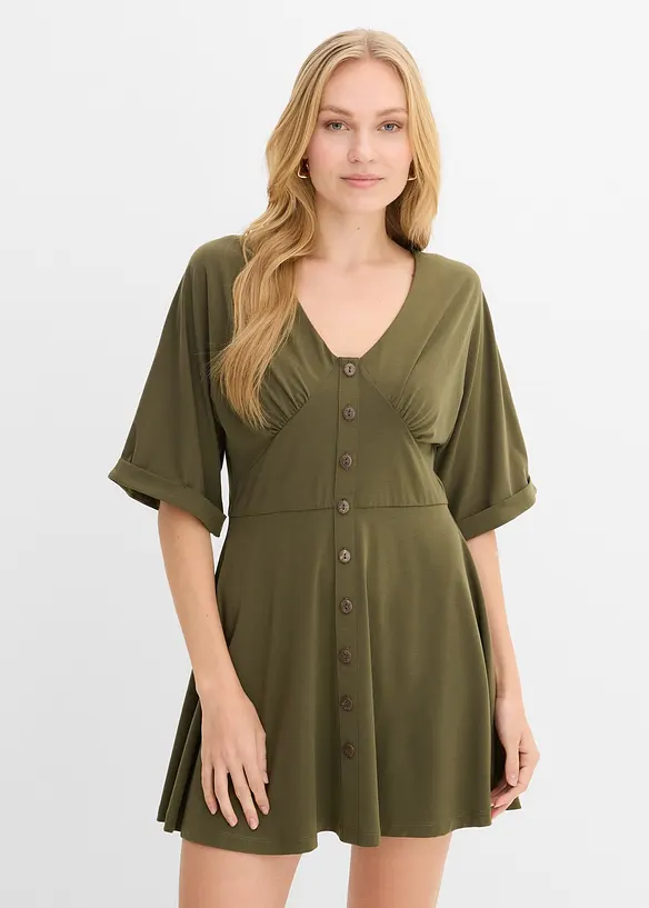 Tailliertes Minikleid, bonprix