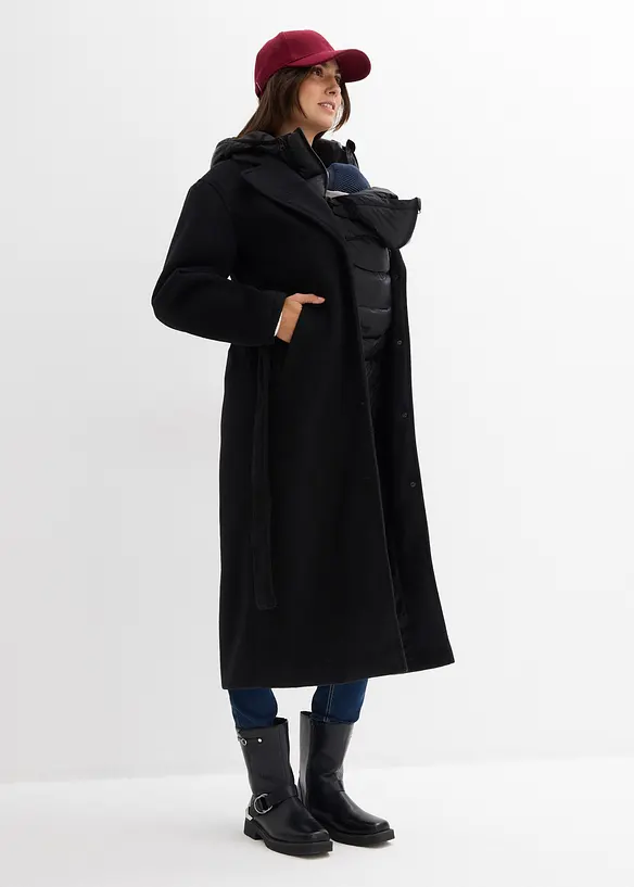 Manteau de grossesse 6-en-1 avec fonction portage et gilet sans manches d&eacute;tachable, bonprix