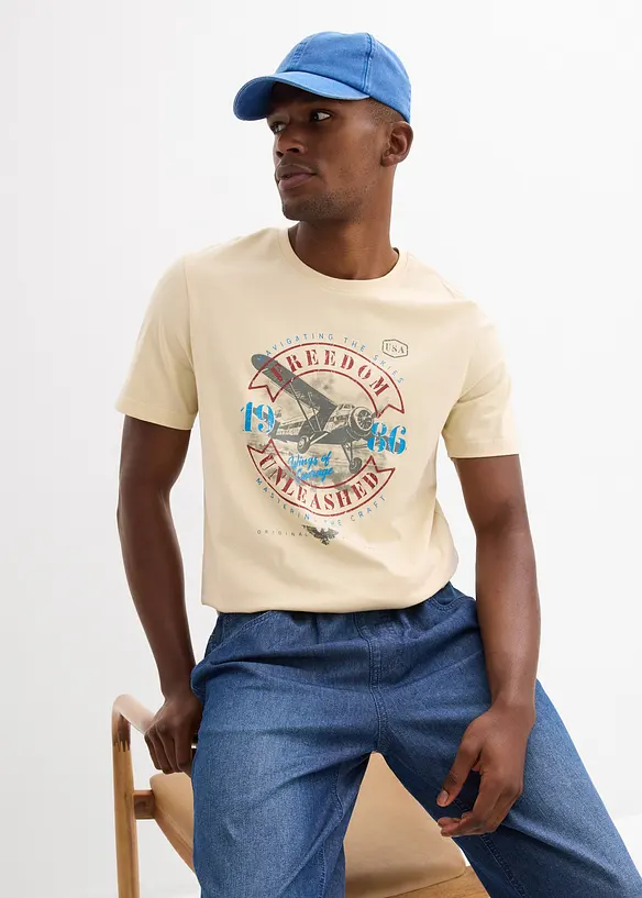 T-Shirt aus reiner Bio-Baumwolle, bonprix