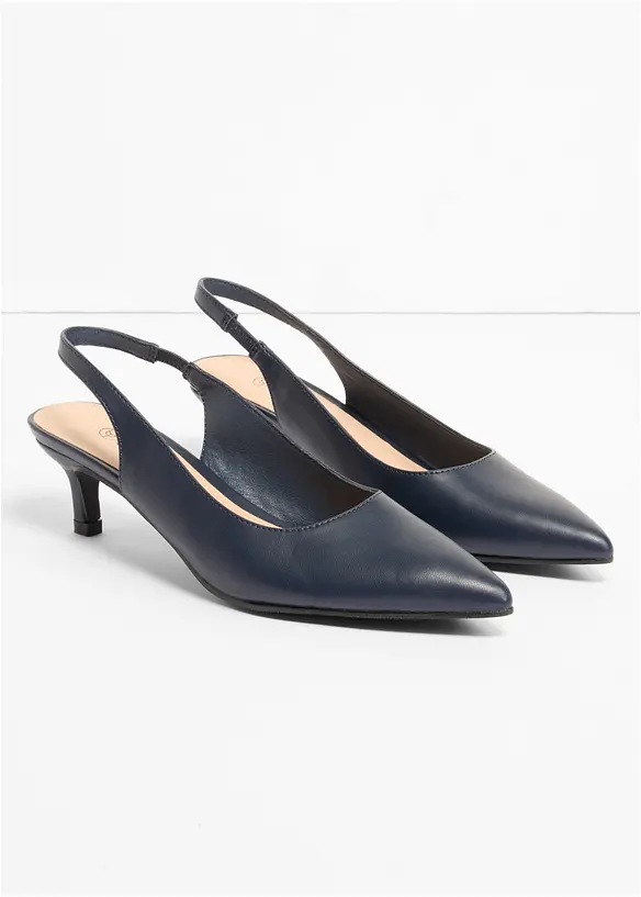 Slingpumps mit schmalem Absatz, bonprix