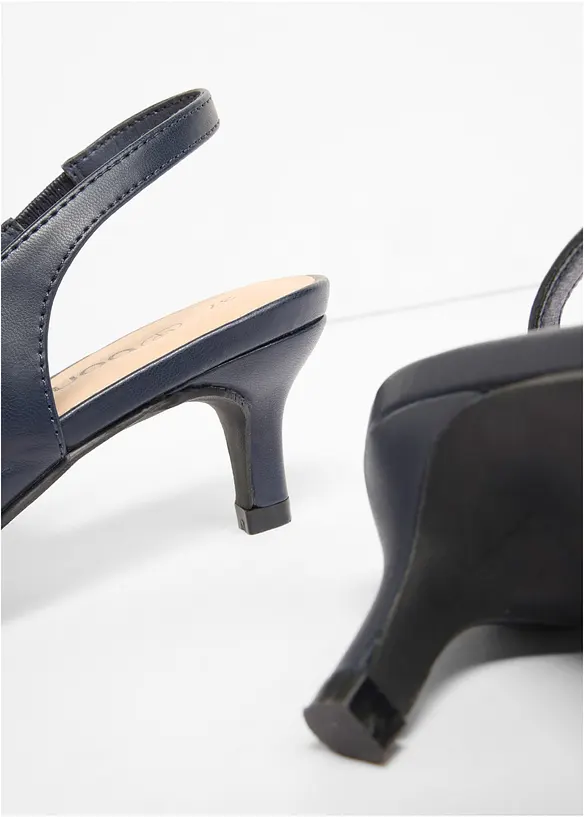 Slingpumps mit schmalem Absatz, bonprix