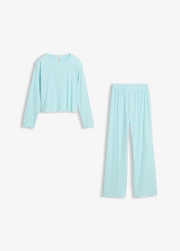 Pyjama avec motif c&oelig;urs, bonprix