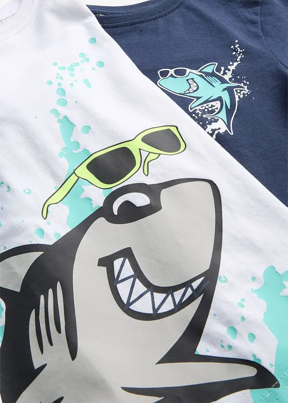 T-Shirt (2er Pack) aus reiner Bio-Baumwolle, bonprix