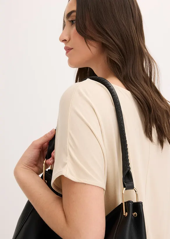 T-shirt doux en viscose extensible, bonprix