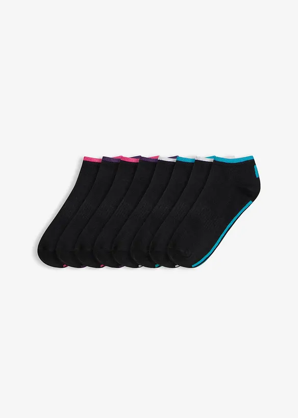 Sneakersocken (8er Pack) mit Bio-Baumwolle, bonprix