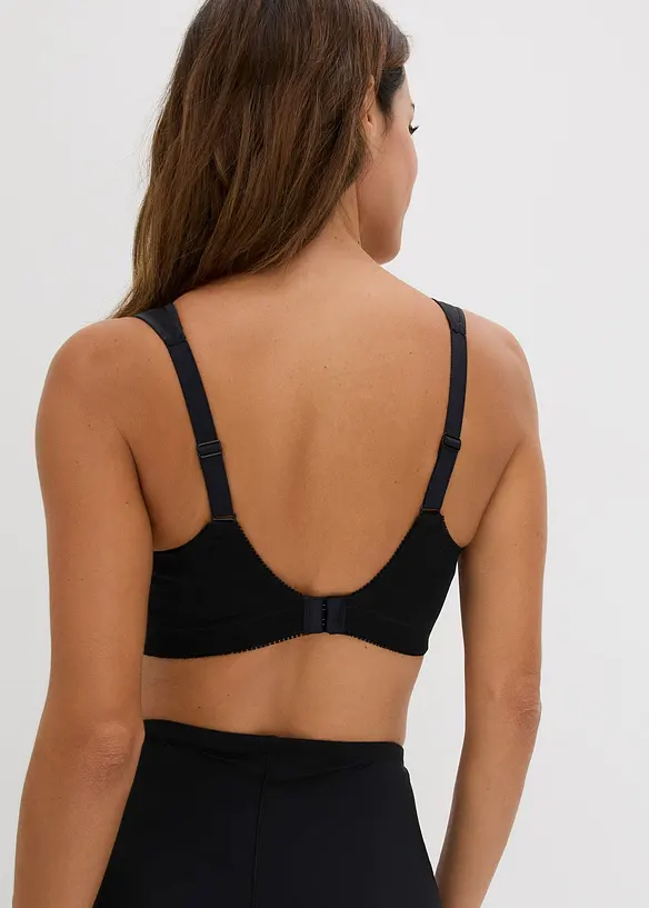 Lot de 2 soutiens-gorge grand maintien sans armatures, bretelles rembourr&eacute;es, bonprix