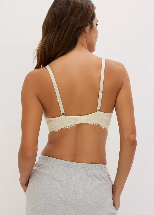 Schalen-BH aus gl&auml;nzendem Material, bonprix