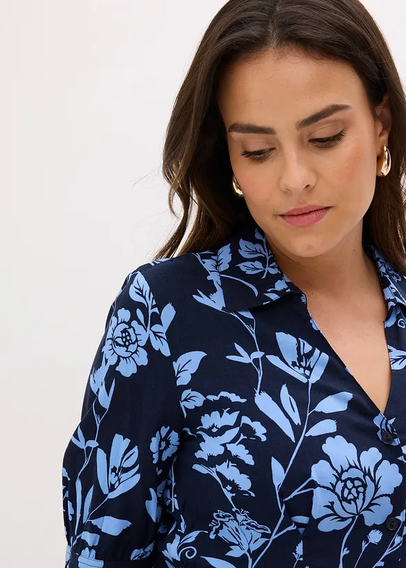 Robe-chemise en viscose fluide, bonprix