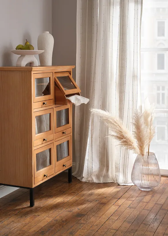 Bio Baumwoll Vorhang mit Streifen (1er Pack), bonprix