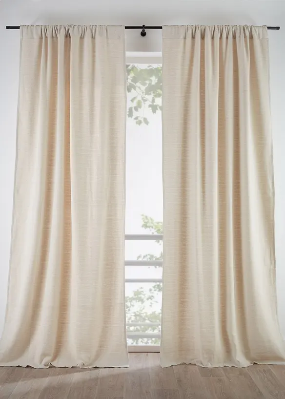 Bio Baumwoll Vorhang mit Struktur (1er Pack), bonprix