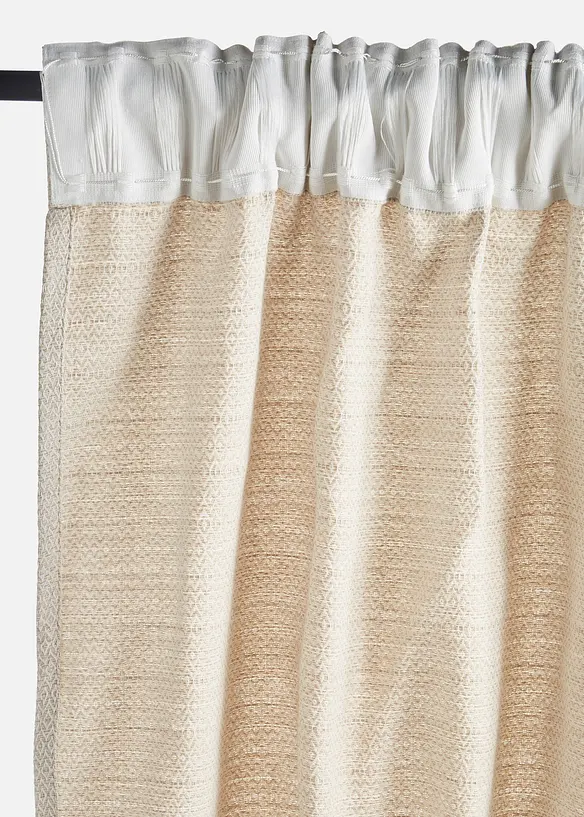 Bio Baumwoll Vorhang mit Struktur (1er Pack), bonprix