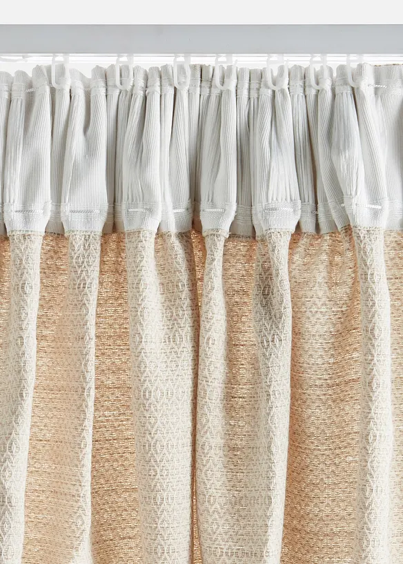 Bio Baumwoll Vorhang mit Struktur (1er Pack), bonprix