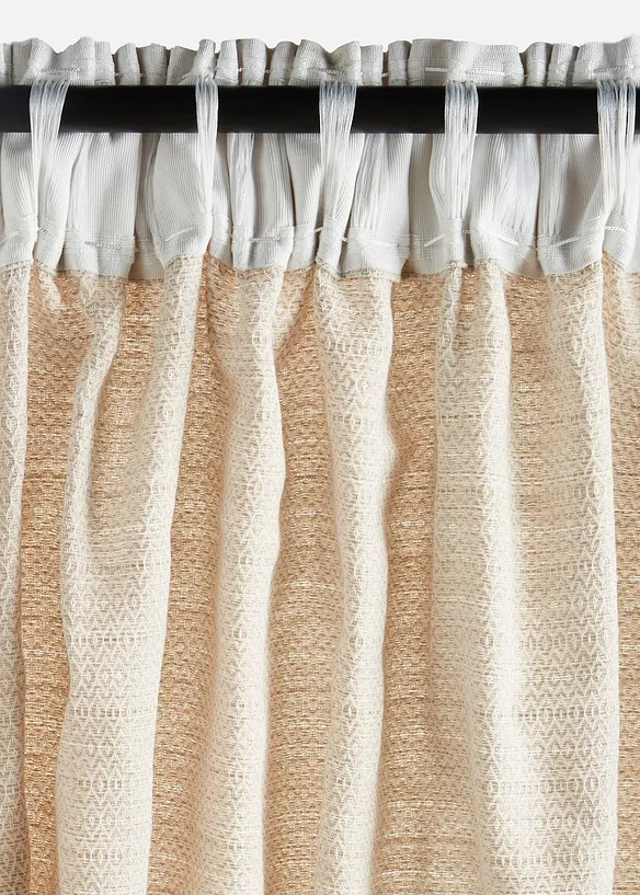 Bio Baumwoll Vorhang mit Struktur (1er Pack), bonprix