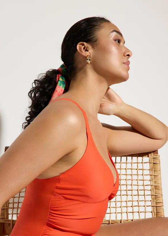 Light Shape-Badeanzug mit V-Ausschnitt, bonprix