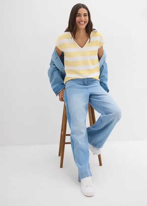 Gestreiftes Strickshirt, bonprix