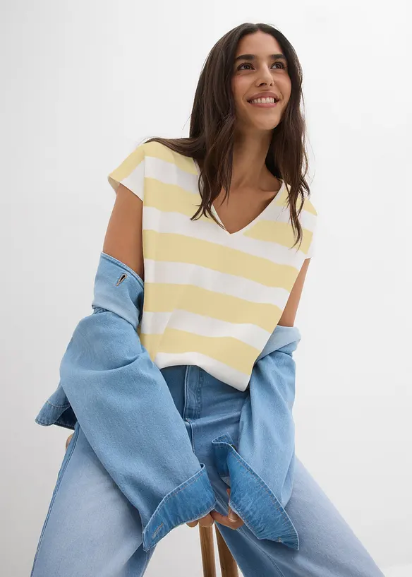 Gestreiftes Strickshirt, bonprix