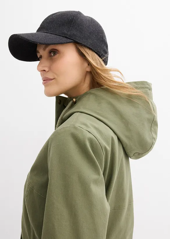 wasserabweisende Jacke mit Karo-Futter, bonprix