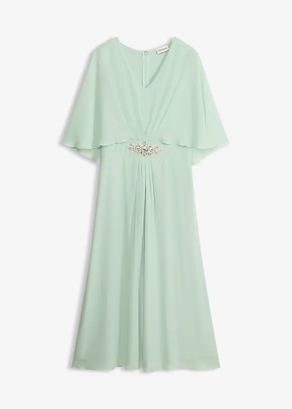 Chiffonkleid mit Strassstein-Applikation, bonprix