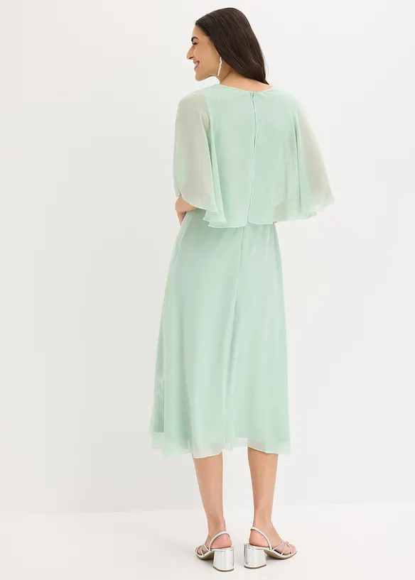 Chiffonkleid mit Strassstein-Applikation, bonprix