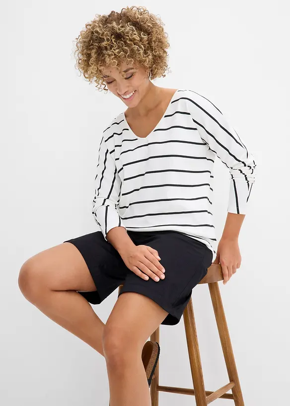 Langarmshirt aus reiner Bio-Baumwolle, bonprix