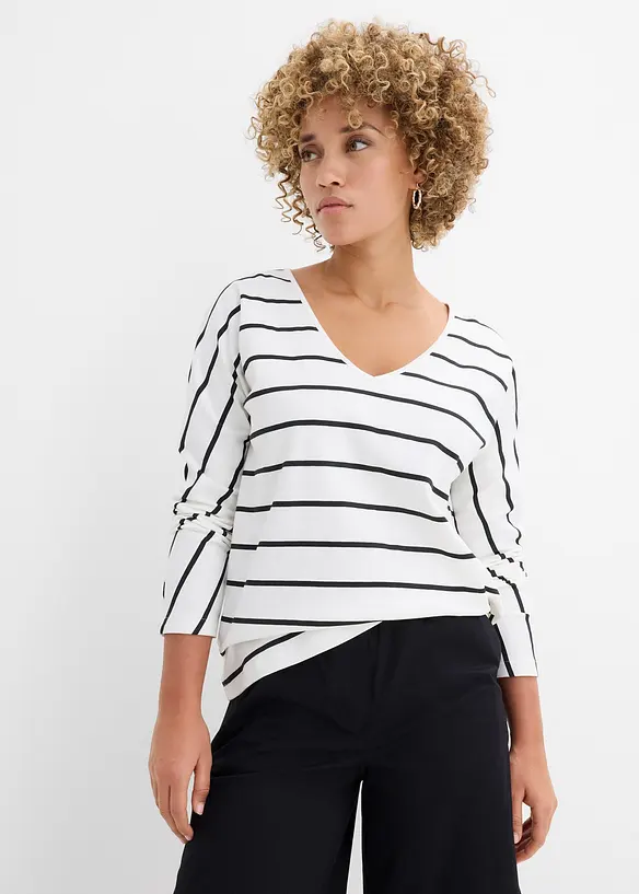 Langarmshirt aus reiner Bio-Baumwolle, bonprix