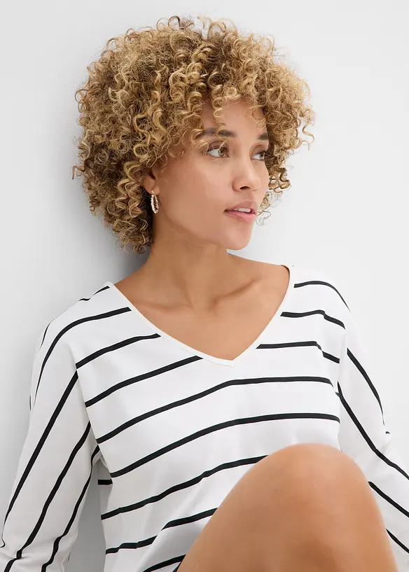 Langarmshirt aus reiner Bio-Baumwolle, bonprix