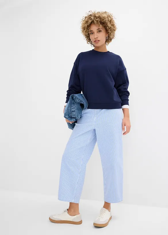 Sweat oversize 100% coton, bonprix