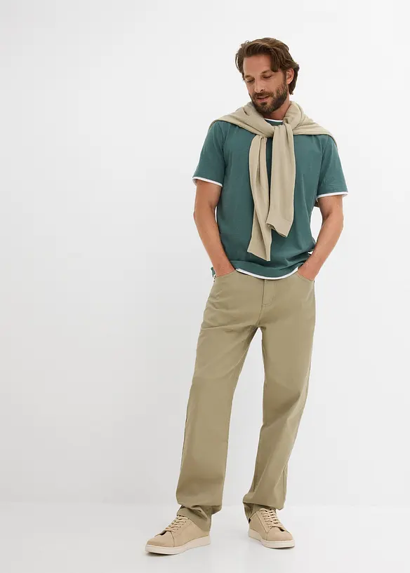 T-shirt aspect 2en1 en fil flamm&eacute;, bonprix