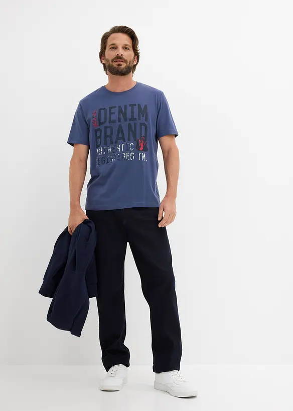 Lot de 2 T-shirts 100% coton, bonprix