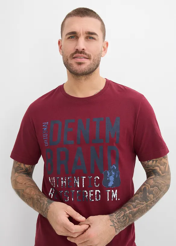 T-Shirt (2er Pack) aus reiner Bio-Baumwolle, bonprix