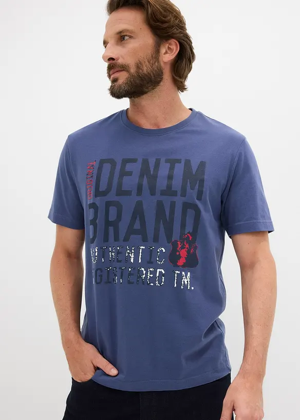 Lot de 2 T-shirts 100% coton, bonprix