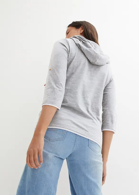 T-shirt &agrave; capuche, bonprix