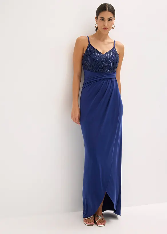 Abendkleid mit Spitze und Paillettenstickerei, bonprix