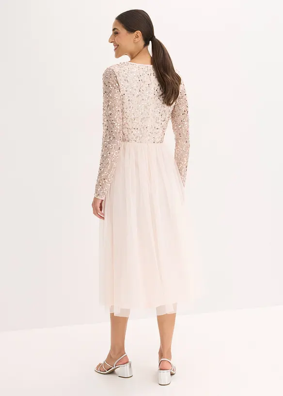 Cocktailkleid mit Paillettenstickerei, bonprix