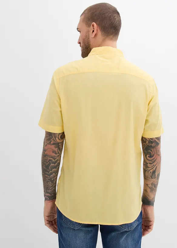 Kurzarmhemd aus reiner Baumwolle, bonprix