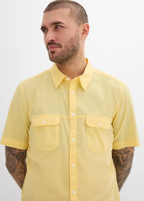 Kurzarmhemd aus reiner Baumwolle, bonprix