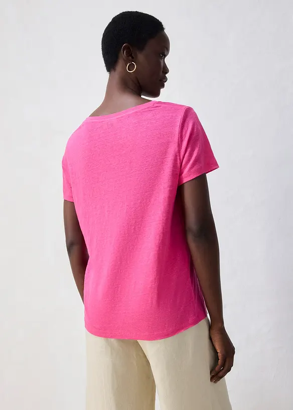 T-Shirt aus reinem Leinen, bonprix