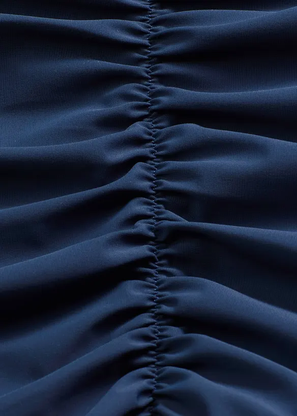 Maillot 1 pi&egrave;ce sculptant &agrave; fronces, maintien l&eacute;ger, bonprix