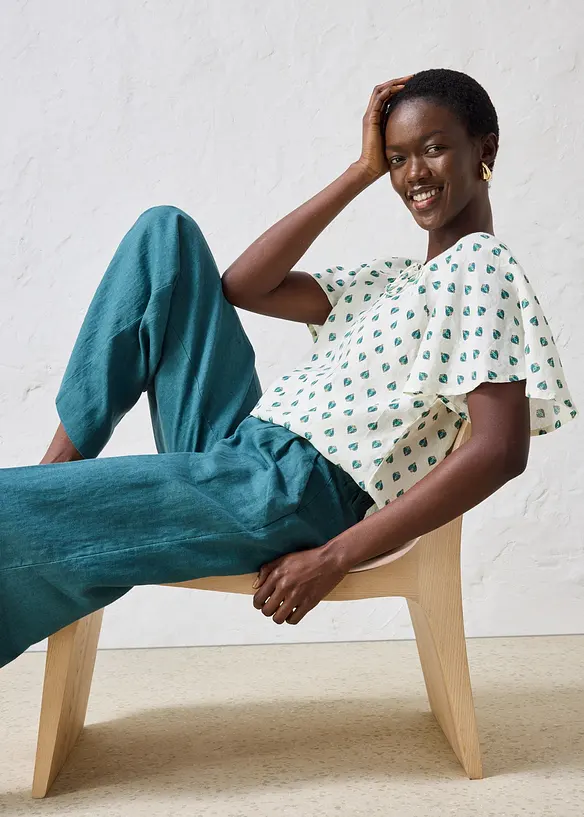 Blouse 100% lin, bonprix