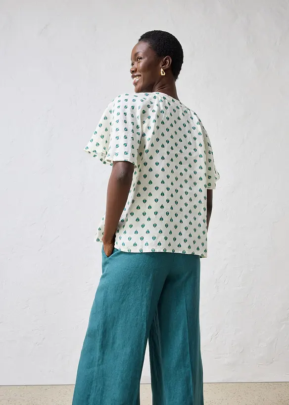 Blouse 100% lin, bonprix