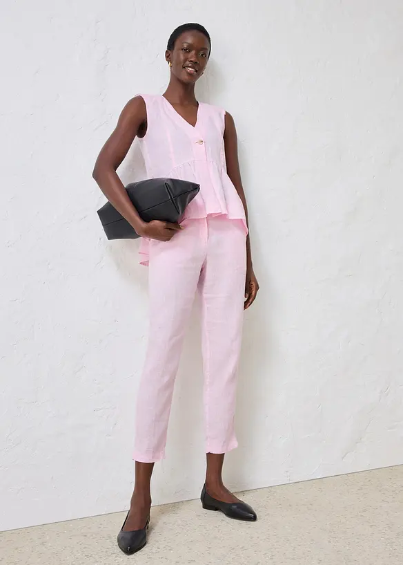 7/8-Hose aus reinem Leinen, bonprix