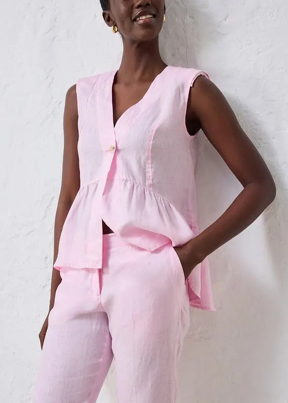 7/8-Hose aus reinem Leinen, bonprix