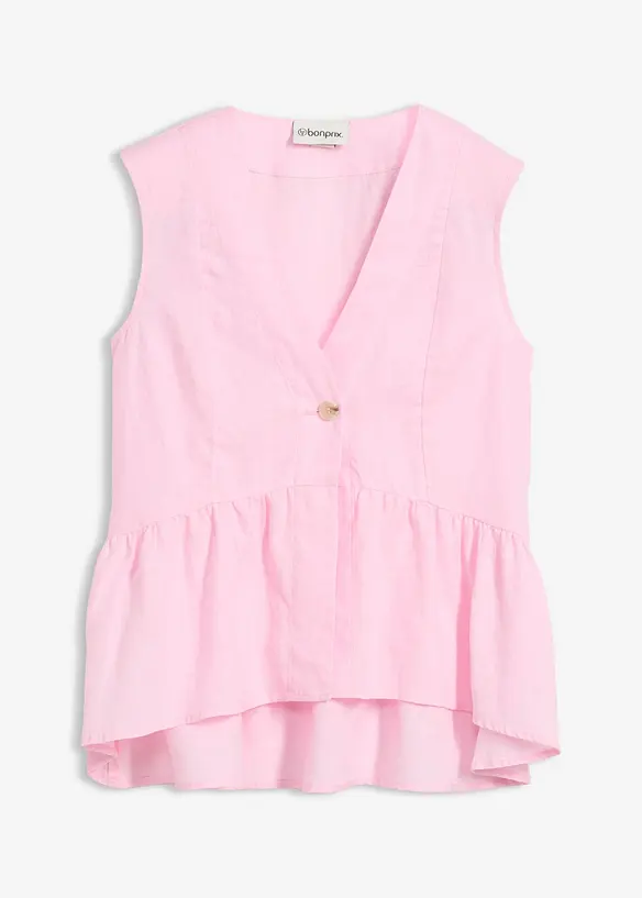 Gilet sans manches 100&nbsp;% lin, bonprix