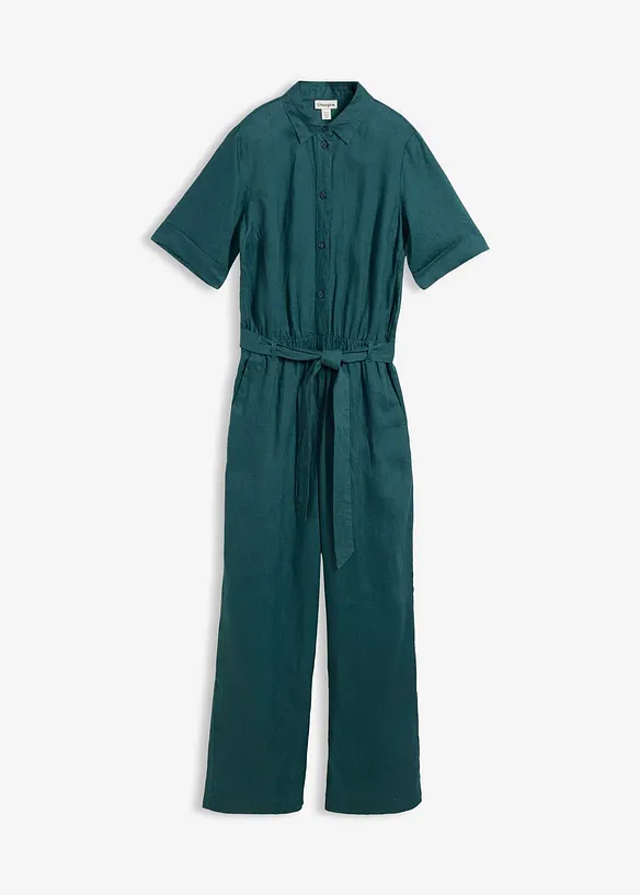 Jumpsuit aus reinem Leinen, bonprix