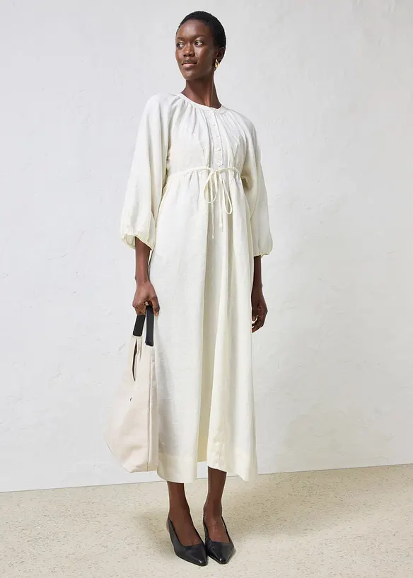 Maxikleid aus reinem Leinen, bonprix