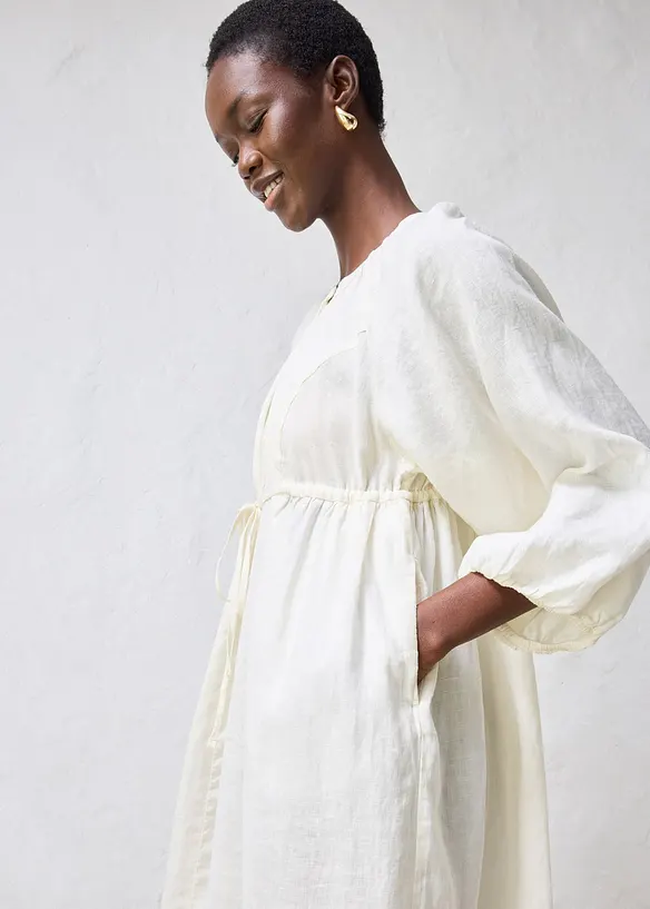 Maxikleid aus reinem Leinen, bonprix