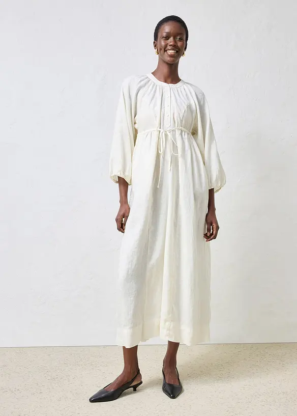 Maxikleid aus reinem Leinen, bonprix
